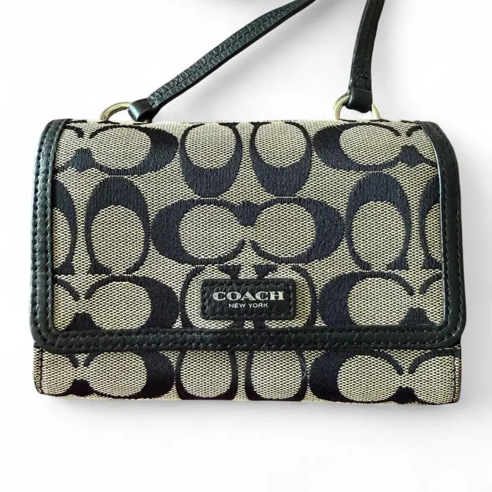 Coach signature crossbody bag